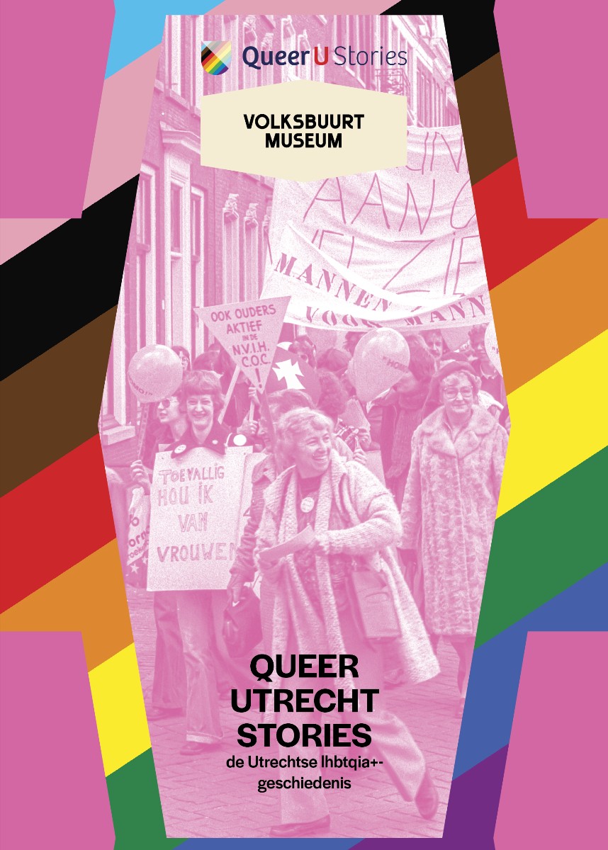 Poster Queer Utrecht Stories in het Volksbuurtmuseum